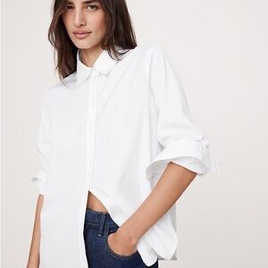 GAP White Women's Button-Up Shirt